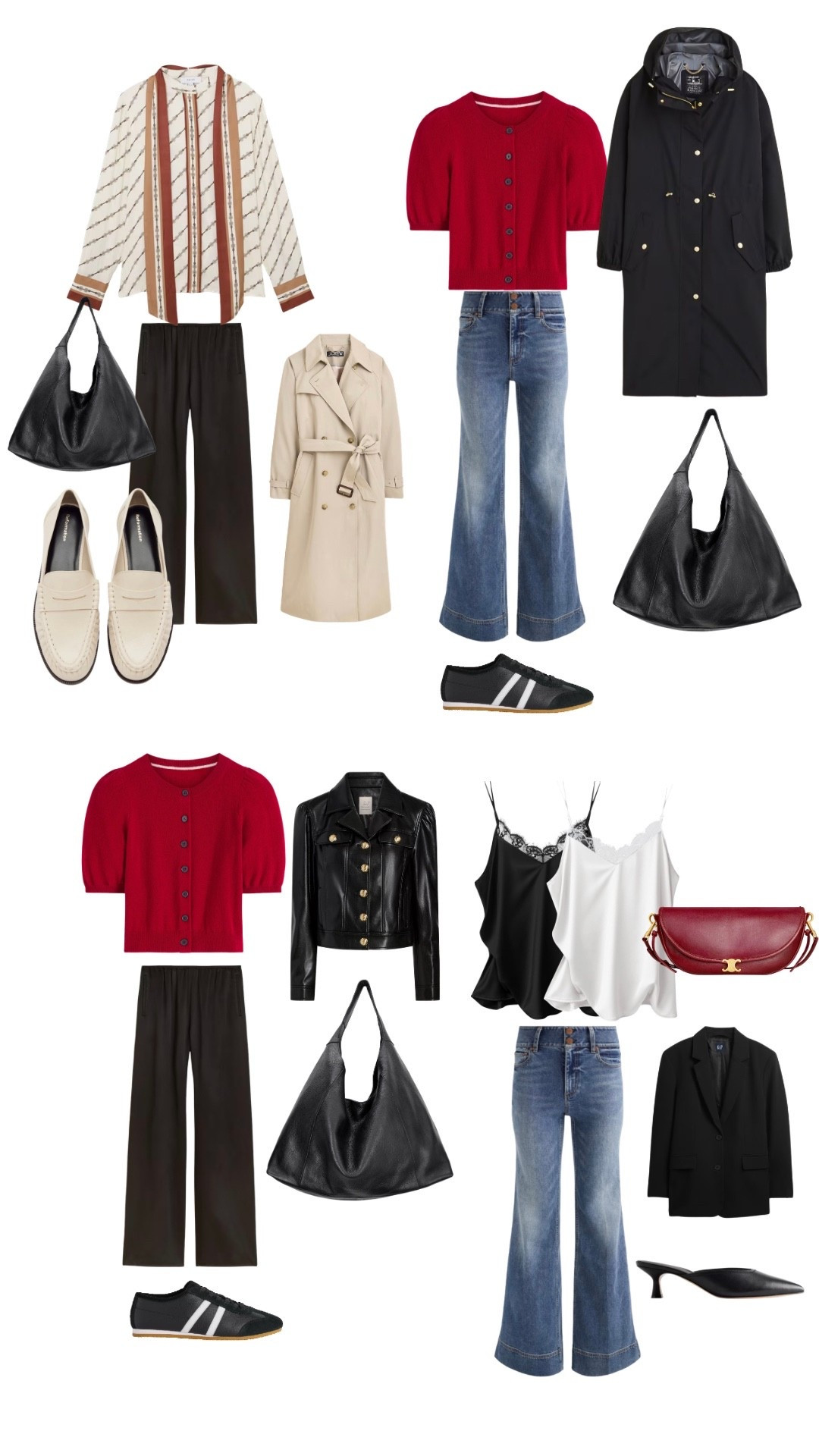 Packing for Paris…I cannot link the printed blouse but can link exact for (almost) everything else. Satin pants are on sale right now! Use FB20 for 20% ff the Latico Leathers bag

#LTKSaleAlert #LTKootd