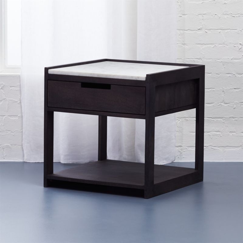 Tux Marble Top Nightstand + Reviews | CB2 | CB2