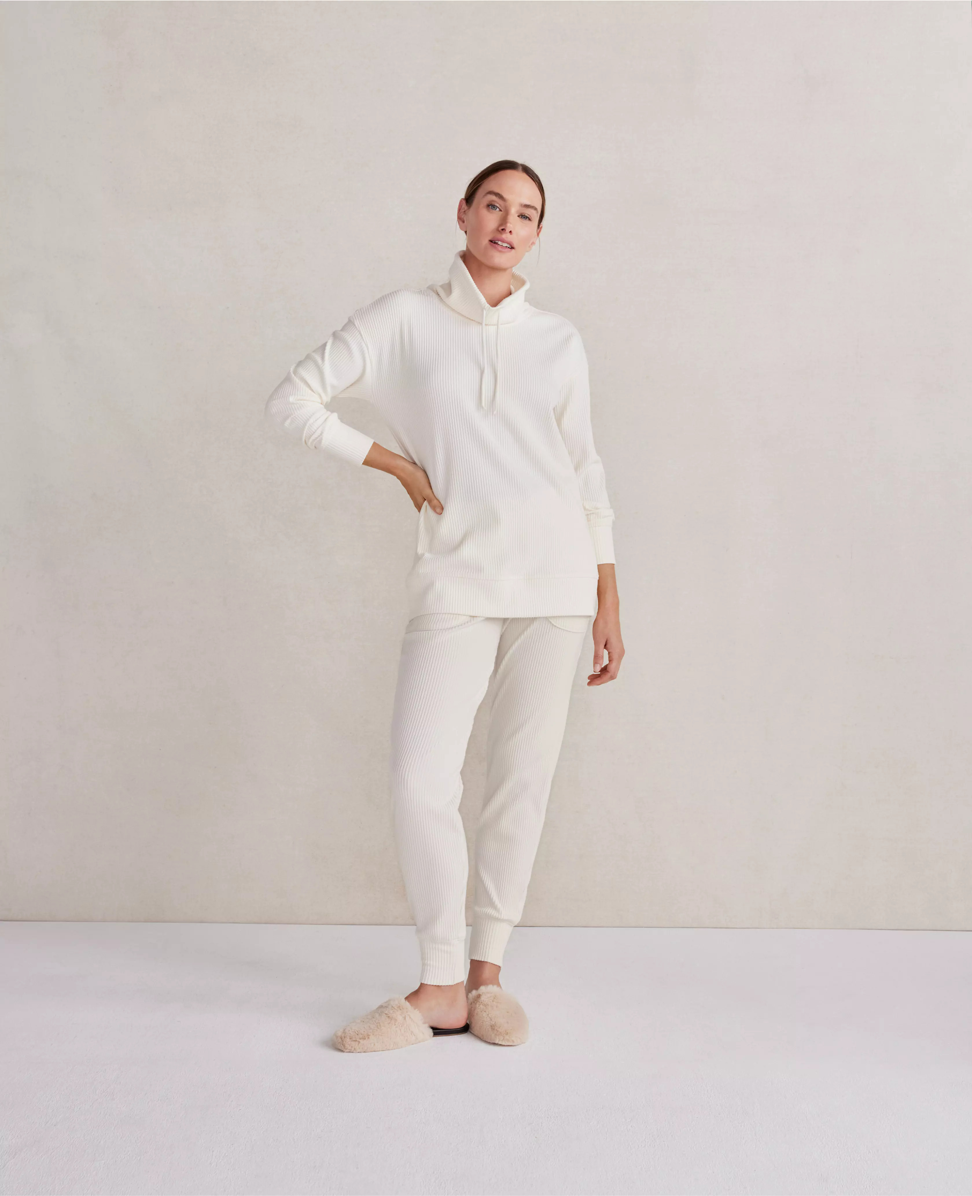 Haven Well Within Velour Ribbed Joggers | Ann Taylor (US)