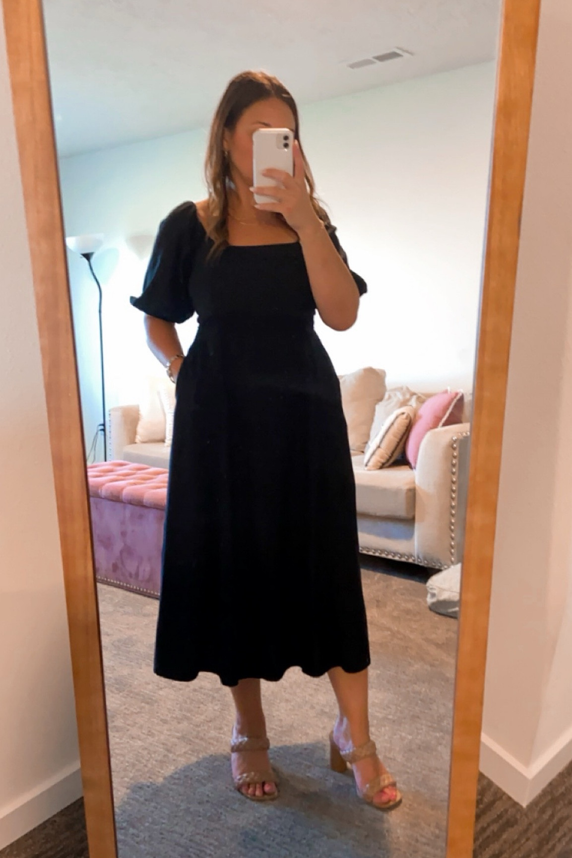 This dress is the perfect teacher outfit & will transition into such a cute fall outfit look with some booties! True to size, wearing a medium. 

#LTKFindsUnder50 #LTKWorkwear #LTKSeasonal