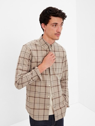 Stretch Poplin Shirt in Slim Fit | Gap Factory