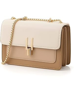 Color-Block Crossbody Bags for Women Leather Cross Body Purses Cute Designer Handbags Shoulder Ba... | Amazon (US)