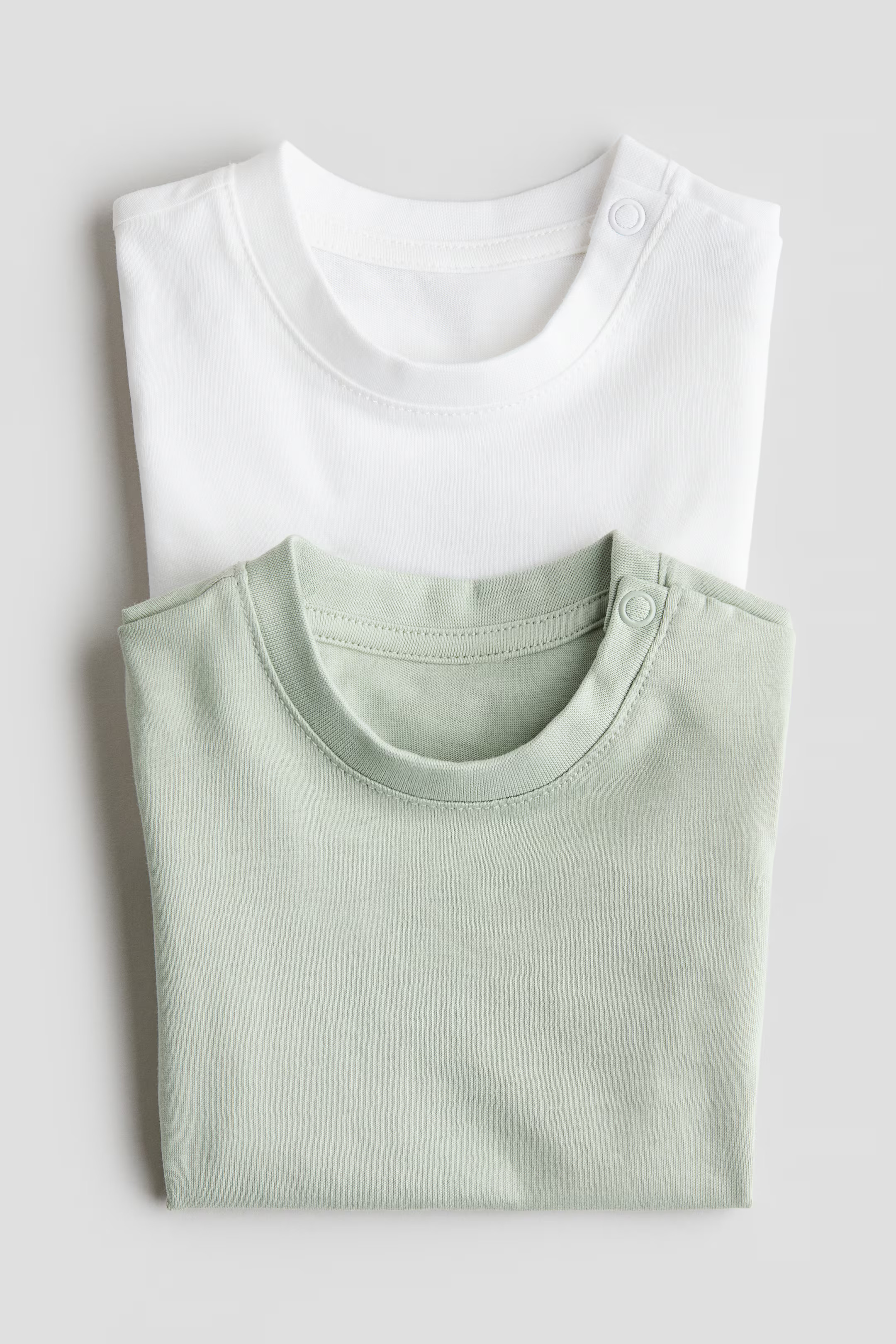 2-pack cotton T-shirts | H&M (UK, MY, IN, SG, PH, TW, HK)