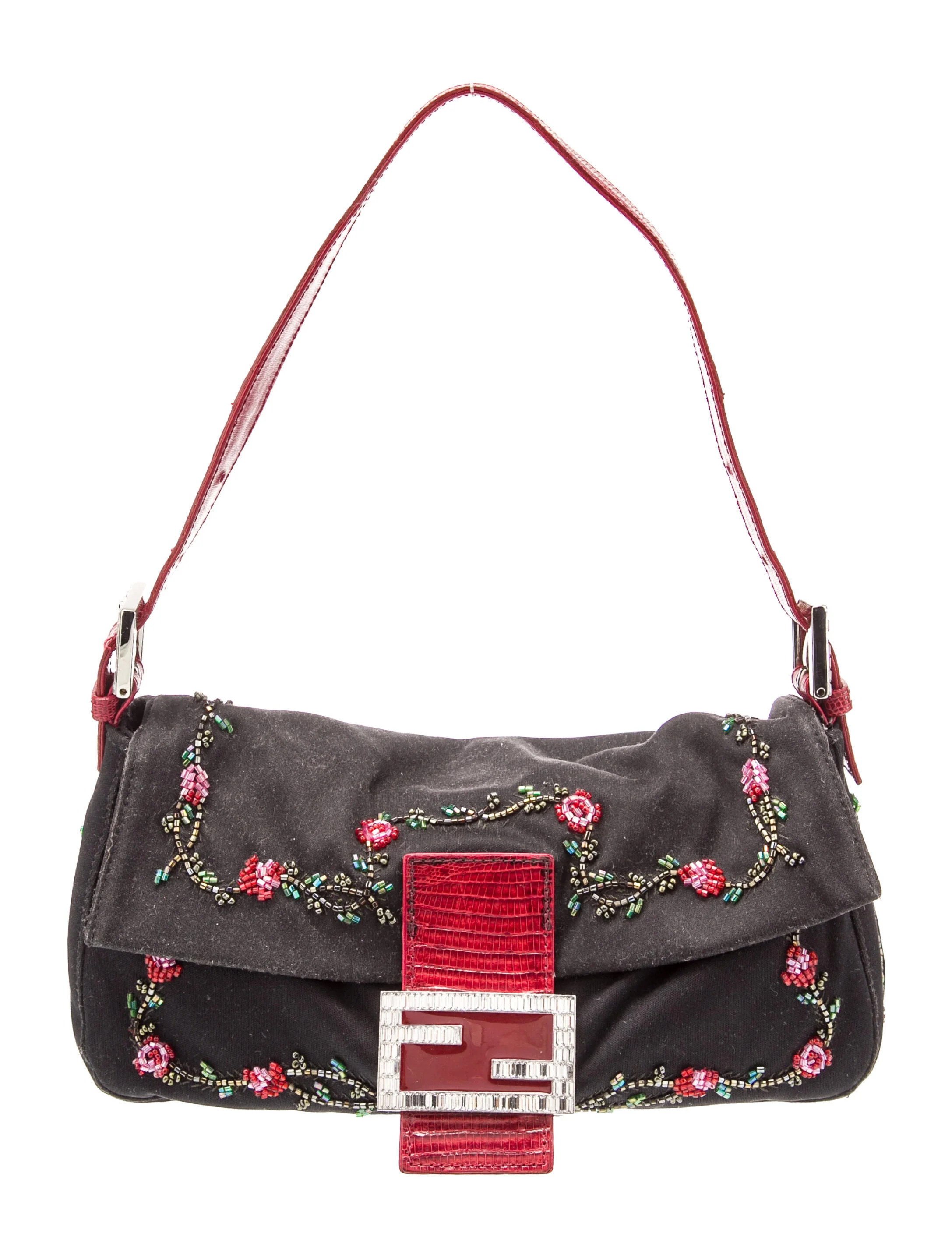 Fendi Nylon Baguette - Black Shoulder Bags, Handbags - FEN422006 | The RealReal | The RealReal