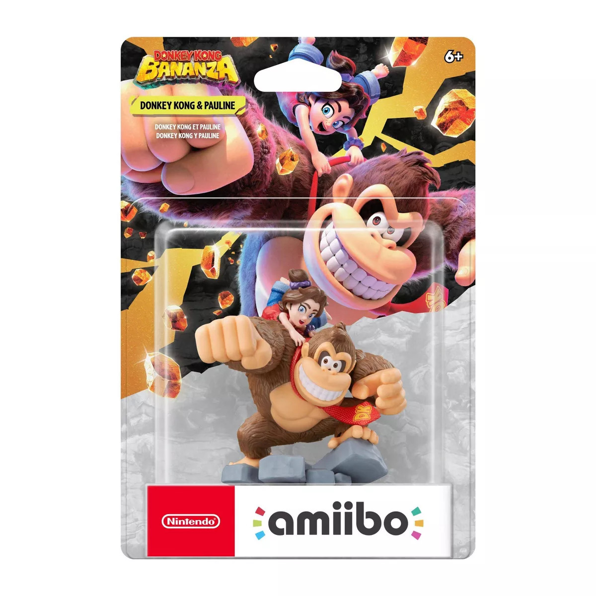 Nintendo amiibo Donkey Kong Bananza Donkey Kong and Pauline Figure | Target