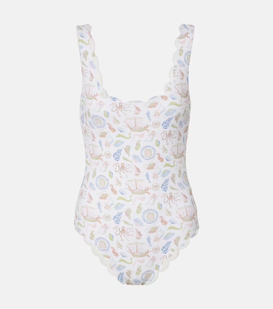 Marysia Palm Springs printed scalloped swimsuit | Mytheresa (US/CA)