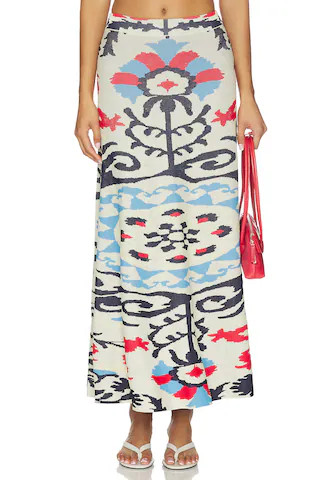 Ocean Midi Skirt in Summer Tapestry | Revolve Clothing (Global)