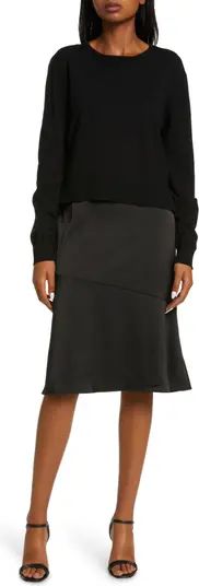 Sam Edelman Slipdress & Long Sleeve Sweater Two-Piece Set | Nordstrom | Nordstrom