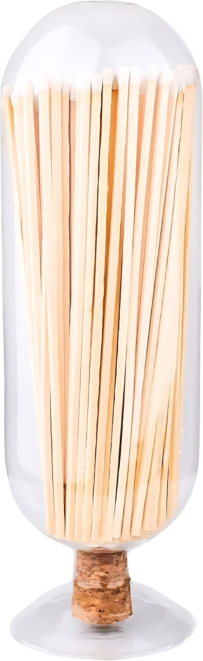 Extra Tall 11" Decorative Glass Matches Cloche | INCLUDES MATCHES!!! & Striker Strip!!! | Firepla... | Amazon (US)