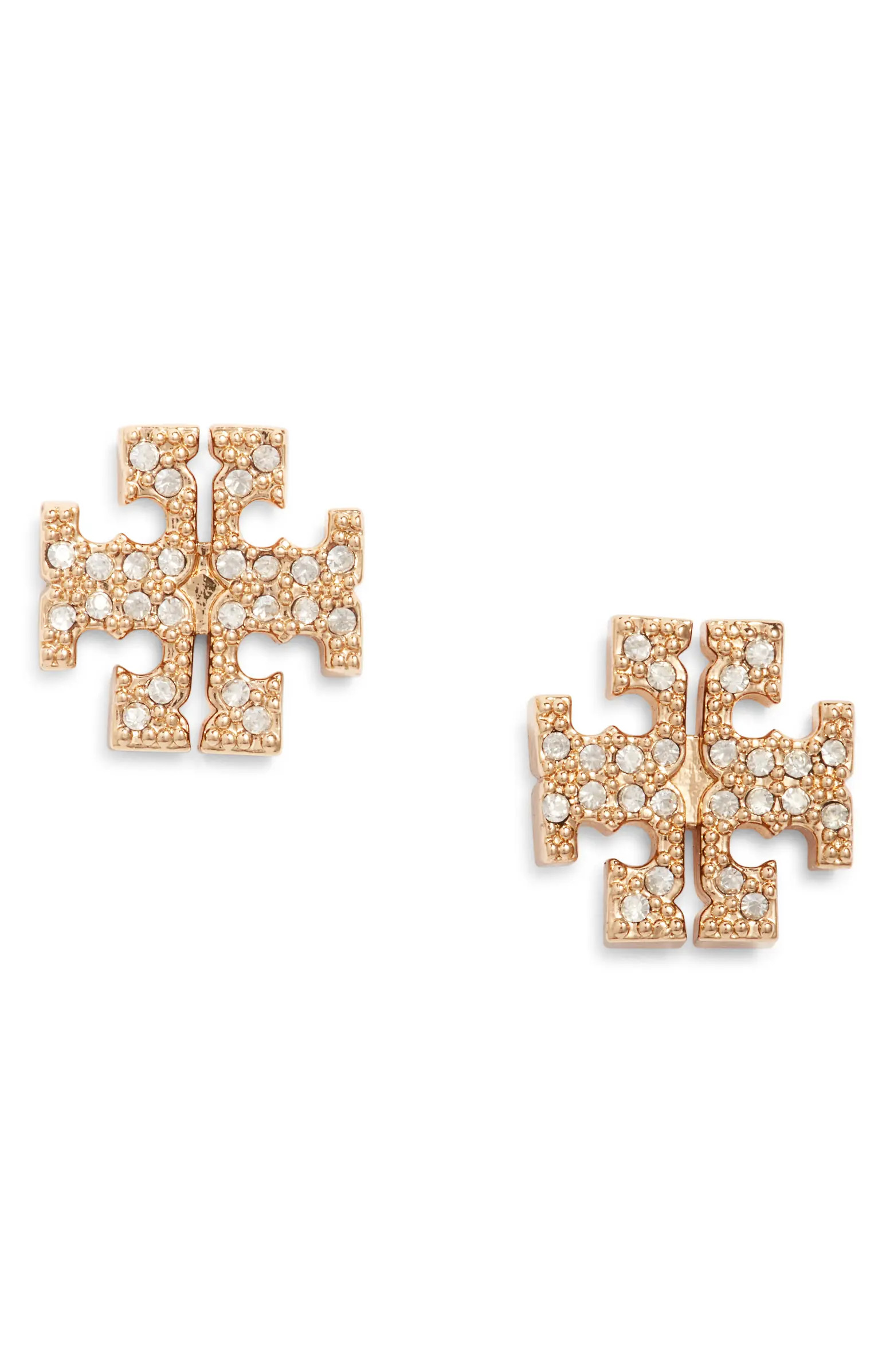 Tory Burch Kira Pavé Stud Earrings | Nordstrom | Nordstrom