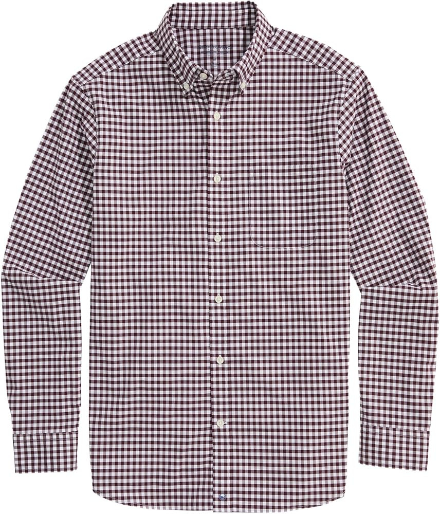 vineyard vines Men's Skysail Gingham Performance Cotton Shirt | Amazon (US)