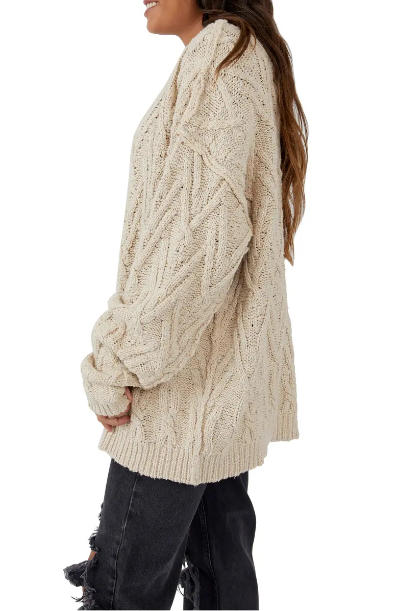 Isla Cable Stitch Tunic Sweater | Nordstrom