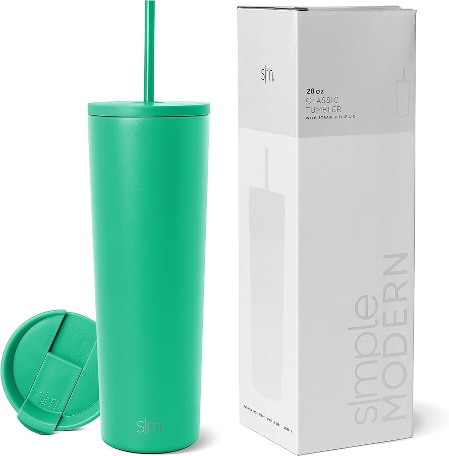 Amazon.com | Simple Modern Insulated Tumbler with Lid and Straw | Iced Coffee Cup Reusable Stainl... | Amazon (US)
