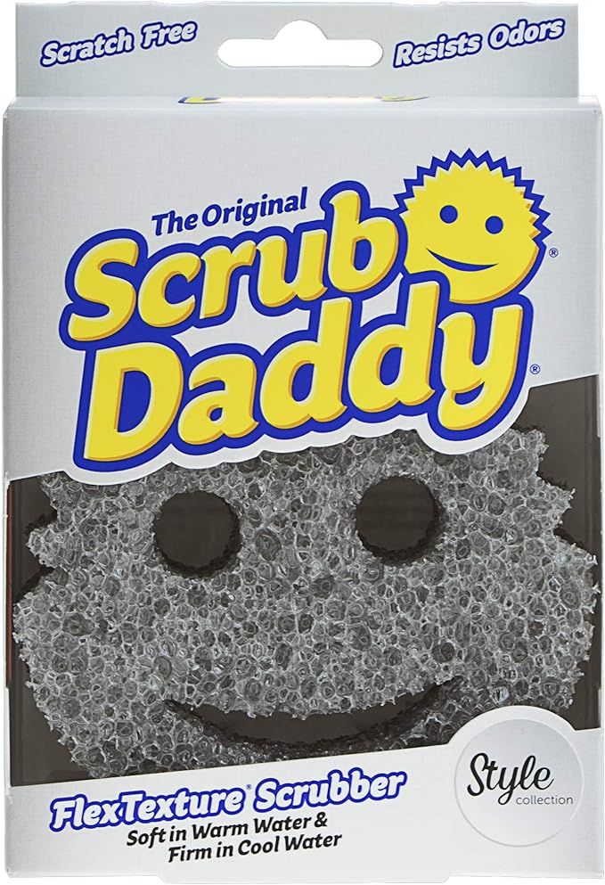 Scrub Daddy Smiling Scrubber, Grey - Scratch-Free Multipurpose Dish Sponge - BPA Free & Made with... | Amazon (US)