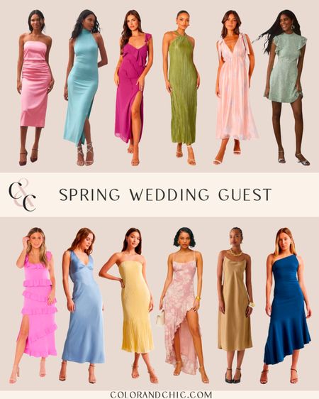 Spring wedding guest dresses! Including different color ways, fabrics, styles and more 

#LTKwedding #LTKstyletip #LTKSeasonal