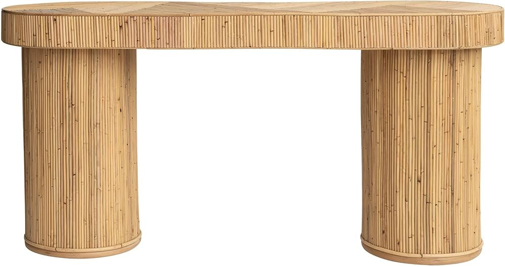 Bloomingville Boho Rattan Wrapped, Natural Console Table | Amazon (US)