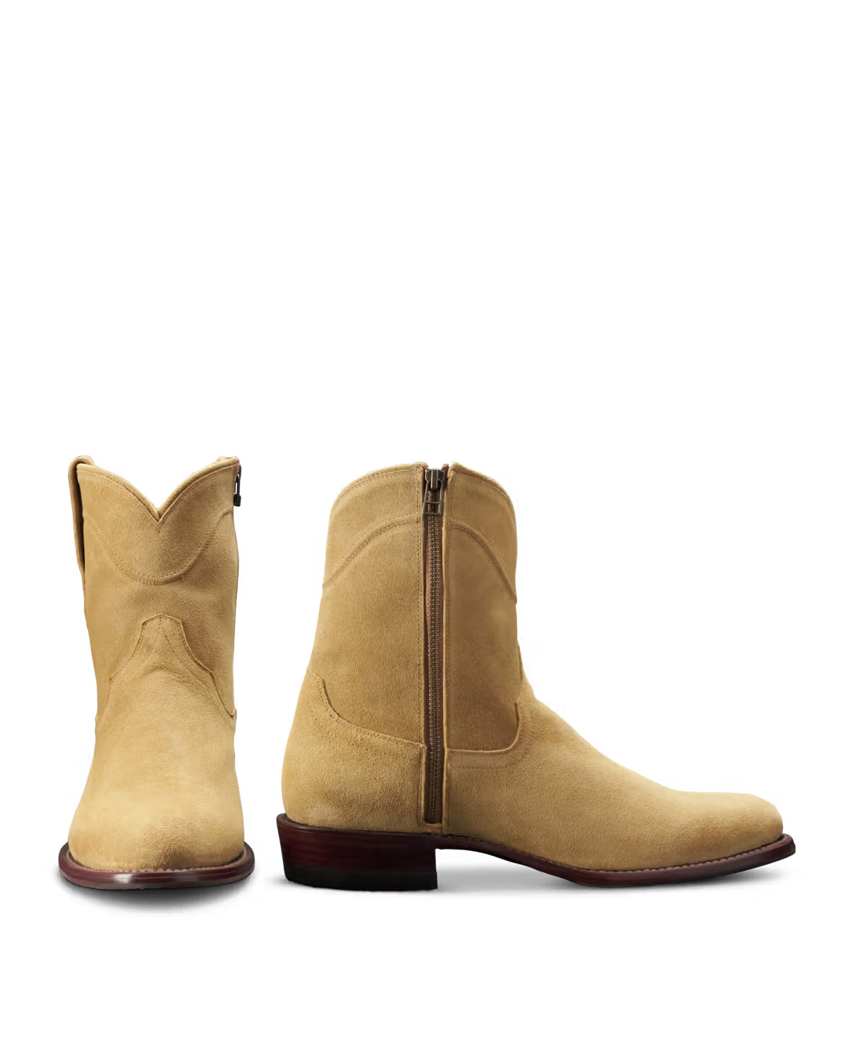 The Dean in Camel Roughout - Men's Zip Boot | Tecovas | Tecovas