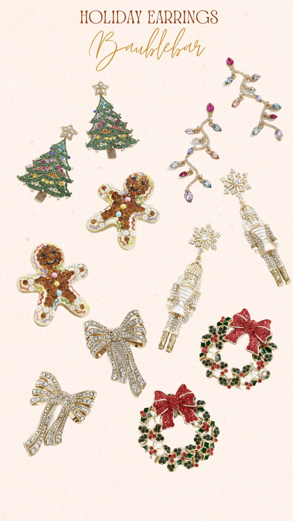 Adorable Christmas earrings you need this season! 🎄

I am in love with these from Bauble Bar I’m ordering ALL the Christmas ones ❤️

#christmas #christmasearrings #holidayearrings #accessories #christmasjewlery 

#LTKSeasonal #LTKfindsunder50 #LTKHoliday