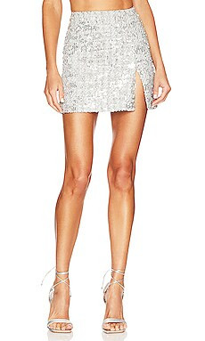 Amanda Uprichard Dale Mini Skirt in Stellar from Revolve.com | Revolve Clothing (Global)