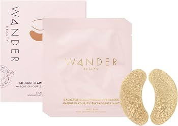 Wander Beauty Baggage Claim - Gold Foil Under Eye Patches For Dark Circles and Puffiness - Under ... | Amazon (US)