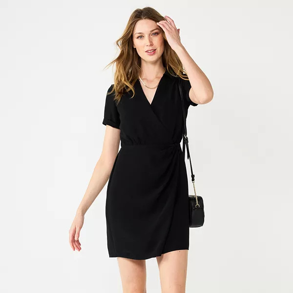 Women's Nine West Dolman Sleeve Wrap Dress | Kohl's