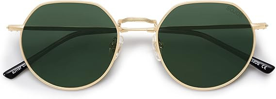 SOJOS Round Polygon Polarized Sunglasses for Women Men Retro Classic Vintage Panto Shades SJ1157 | Amazon (US)