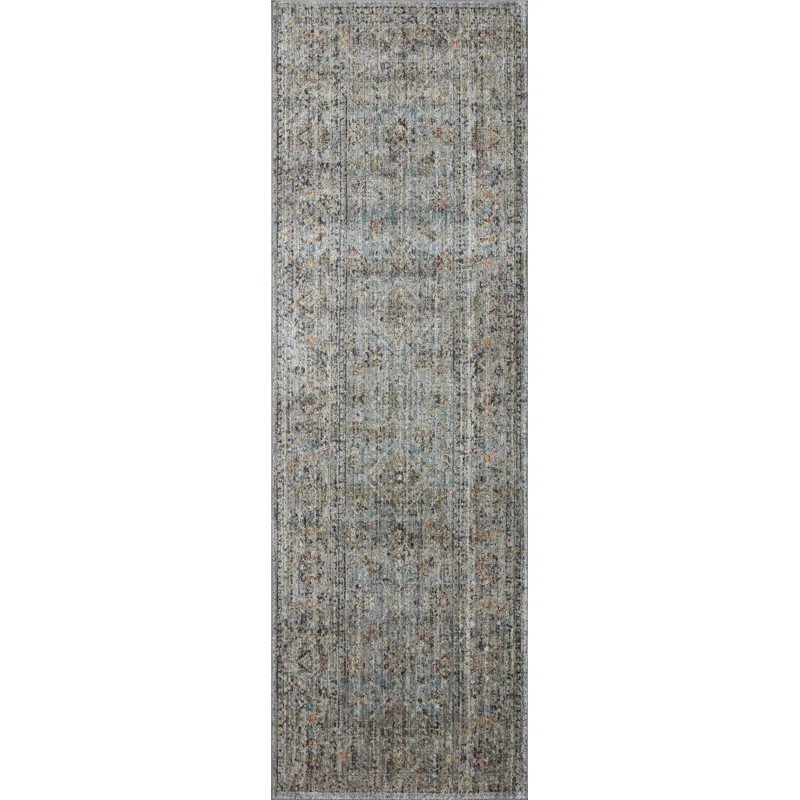 Katherine Oriental Machine Woven Polyester Area Rug in Gray | Wayfair North America