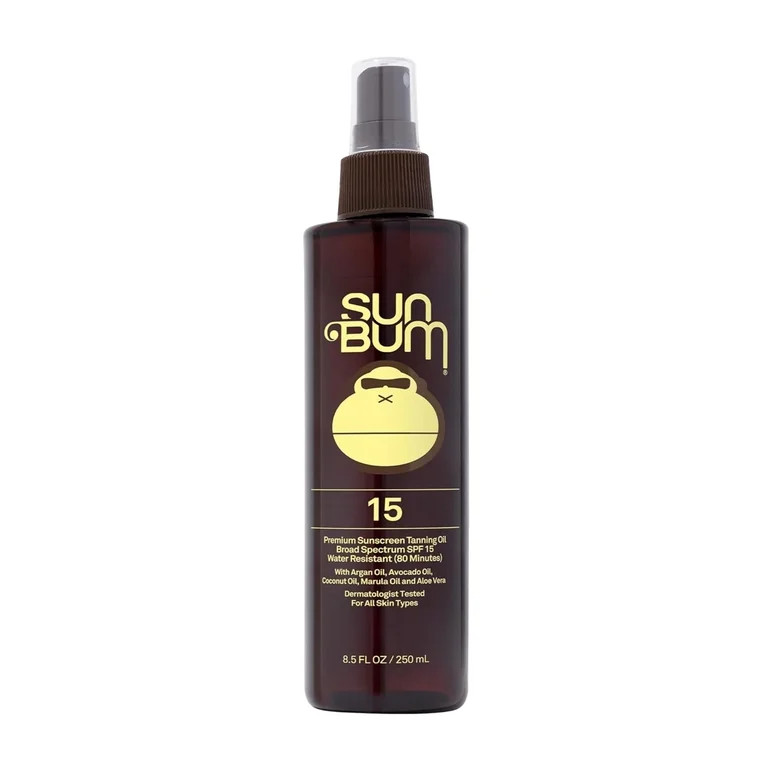 Sun Bum Premium Sunscreen Tanning Oil with Argan Oil, SPF 15, 8.5 oz | Walmart (US)