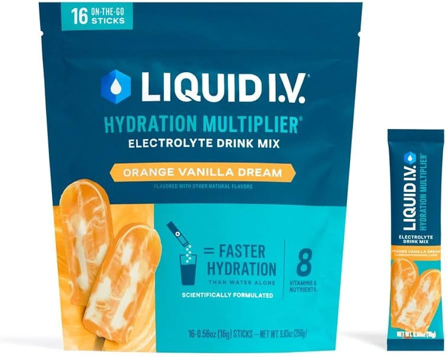 Liquid I.V.® Hydration Multiplier - Orange Vanilla Dream | Electrolyte Powder Drink Mix | 1 Pack... | Amazon (US)
