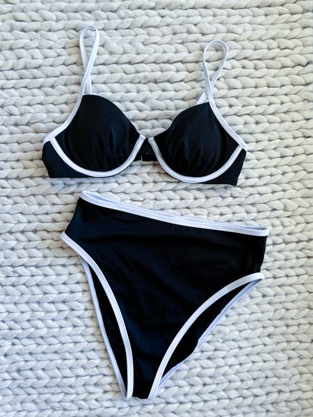 The most flattering bikini - runs TTS

#swim #bikini 

Black Bikini - Black and White Swimsuit - Resort Wear  

#LTKStyleTip #LTKActive #LTKSwim