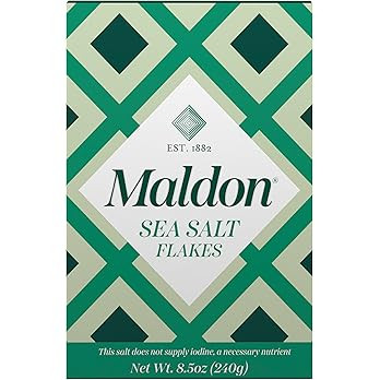 Maldon Salt, Sea Salt Flakes, 8.5 oz (240 g), Kosher, Natural, Handcrafted, Gourmet, Pyramid Crys... | Amazon (US)