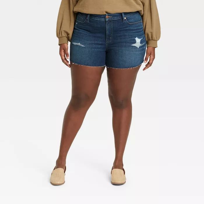 Women's High-Rise Slim Fit Jean Shorts - Universal Thread™ | Target