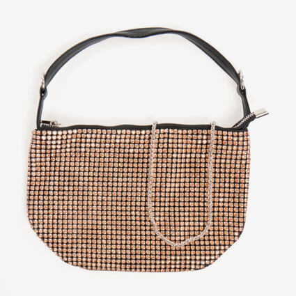 Rose Gold Tone Embellished Grab Bag | TK Maxx