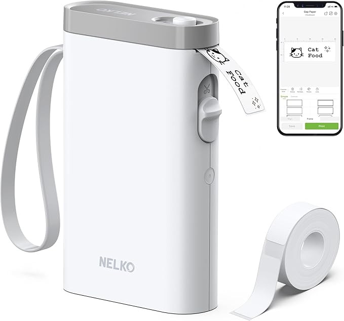 Nelko Label Maker Machine with Tape, P21 Bluetooth Label Printer, Wireless Mini Label Makers with... | Amazon (US)