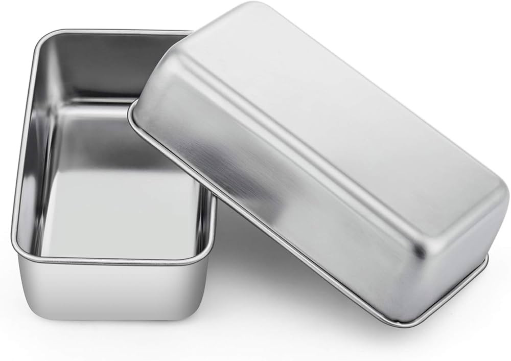 P&P CHEF Loaf Pan Set, 9 x 5 Inch Bread Pans, Stainless Steel Loaf Toast Baking Pans For Bread Me... | Amazon (US)