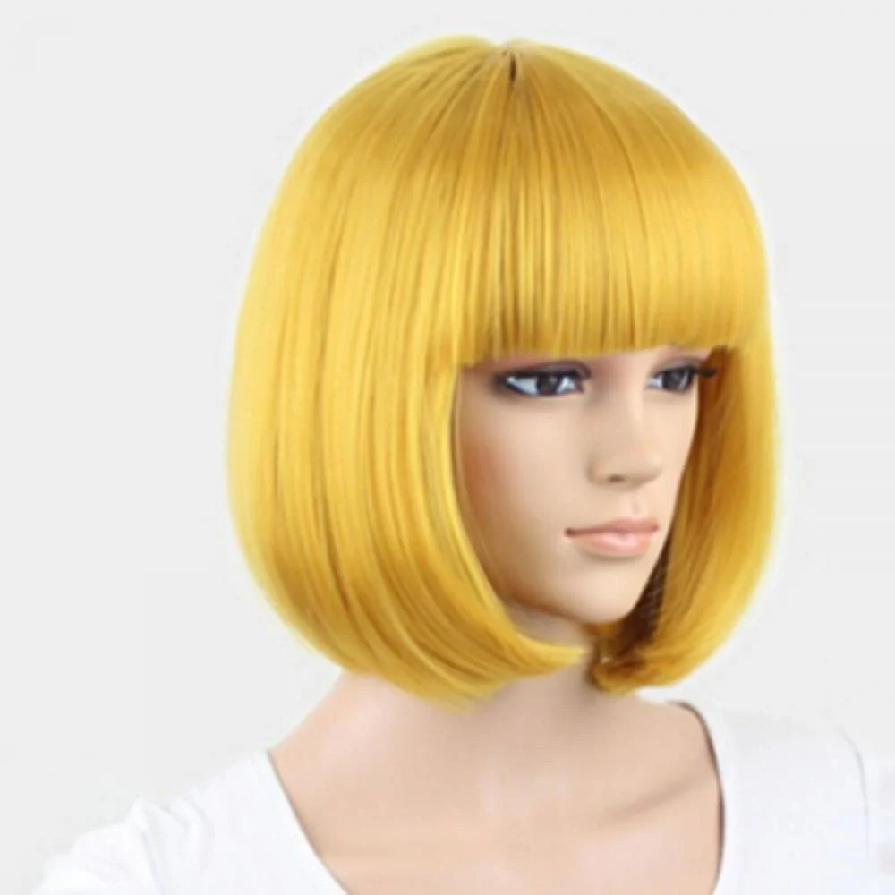 10" Short Straight Hair Flapper Cosplay Costume Bob Wig | Walmart (US)