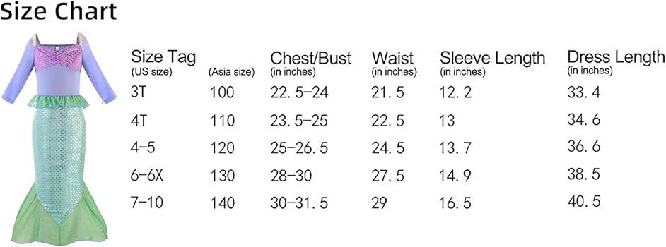 ReliBeauty Little Girls Dress Sequins Mermaid Costume | Amazon (US)