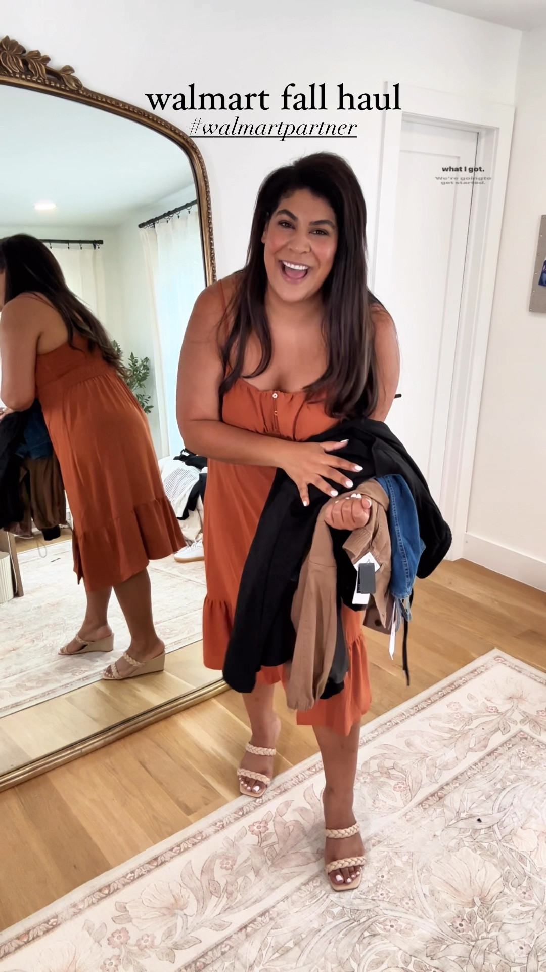 Walmart fall haul! 🍁🍂 #walmartpartner 

Outfit 1: XL in dress & XL in bomber jacket 
Outfit 2: XXL in jean dress
Outfit 3: XXL in sweatsuit 2 piece set
Outfit 4: XXL in top & XXL in cargo pants 
Outfit 5: XXL in plisse 2 piece set & XL in top

#walmartfashion #walmart @walmart @walmartfashion 

#LTKVideo #LTKMidsize #LTKFindsUnder50