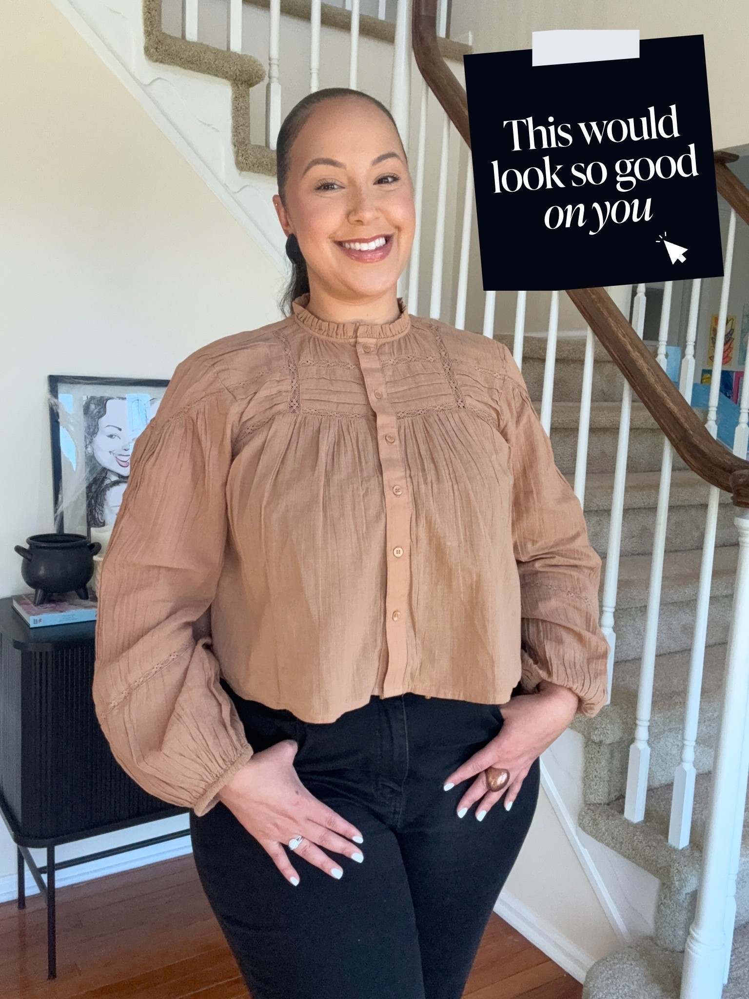 Falling in love with this new blouse! Classy, elegant, and effortlessly flowy the perfect fall vibe! 

Wearing size: medium 


#LTKStyleTip #LTKMidsize #LTKOver40