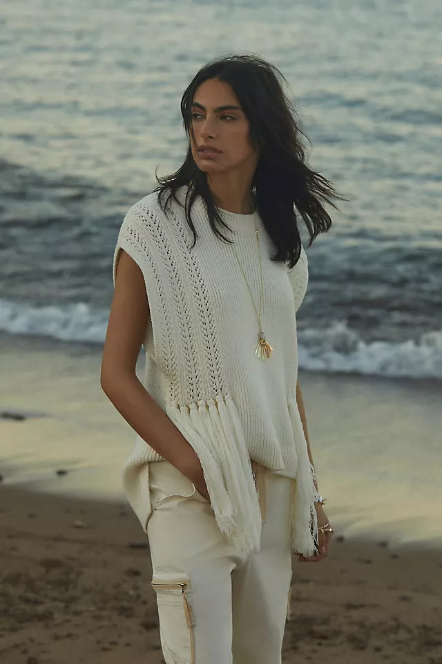 Fringed Sweater Vest | Anthropologie (US)