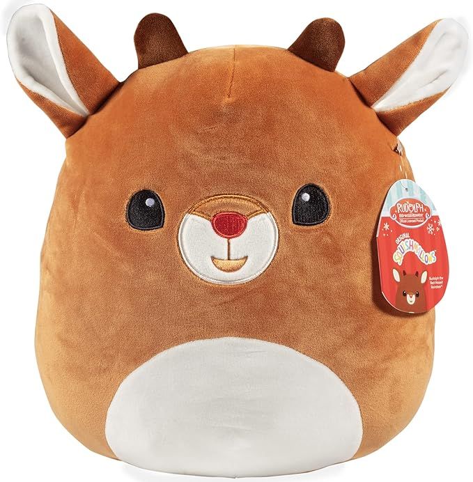 Squishmallow 12" Rudolph The Red Nosed Reindeer - Christmas Official Kellytoy - Cute and Soft Hol... | Amazon (US)