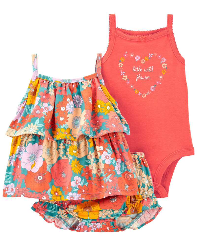 3-Piece Floral Little Short Set | Carter's