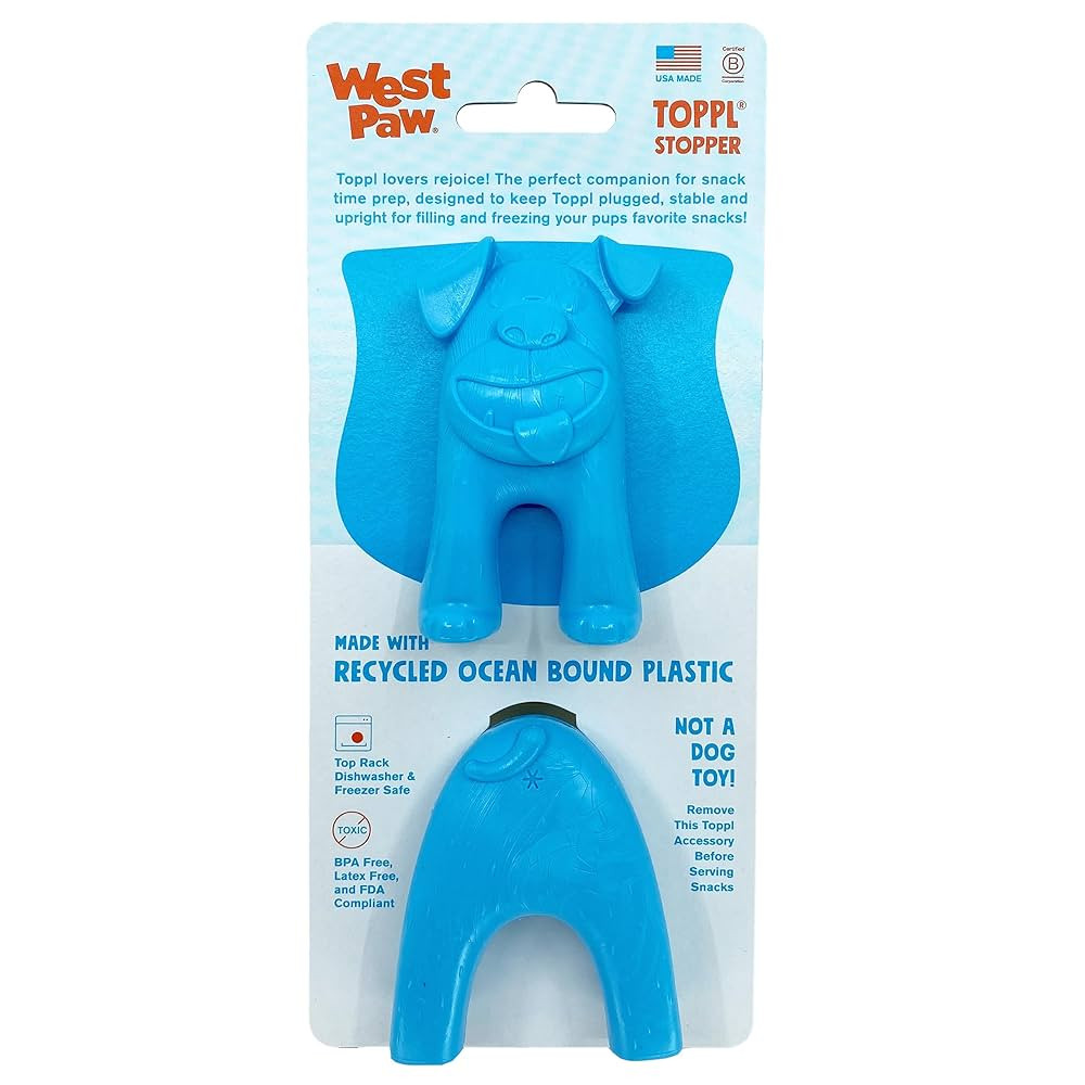 WEST PAW Toppl Stopper 2-Pack in Aqua Blue - Designed for Dog Enrichment, Accessory That Fits All... | Amazon (US)