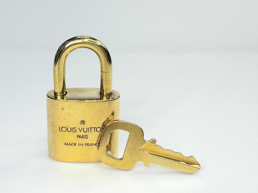 Authentic Louis Vuitton Gold Brass Lock and Matching Key Set Made in France - Etsy | Etsy (US)