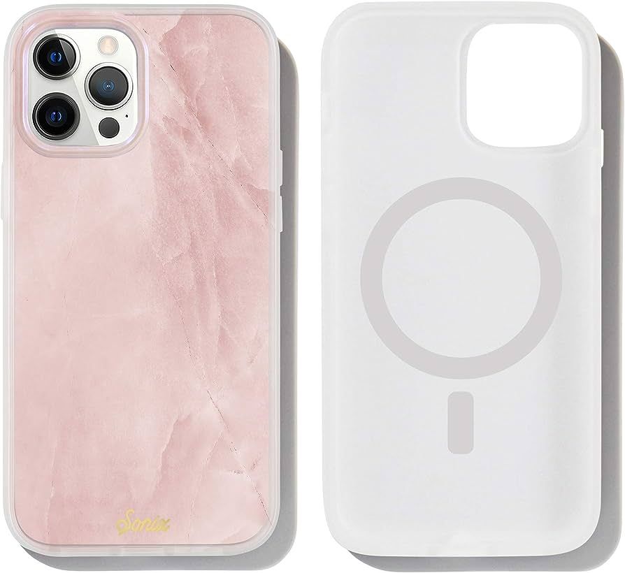 Sonix Pink Quartz Case for iPhone 12 Pro Max Featuring Built in Self-Aligning Compatibility with ... | Amazon (US)