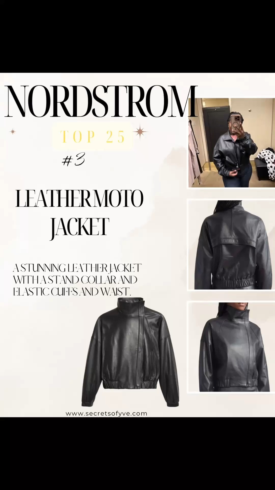 SecretsofYve: I am beyond in love with this gorgeous leather jacket! It is absolutely a splurge, but I know it will last decades to come. 
#Secretsofyve #ltkgiftguide
Always humbled & thankful to have you here.. New posts daily at 3pm & 4:15pm EST. 
CEO: PATESI Global & PATESIfoundation.org
@secretsofyve : where beautiful meets practical, comfy meets style, affordable meets glam with a splash of splurge every now and then. I do LOVE a good sale and combining codes! #ltksalealert #ltku #ltkplussize #ltkmidsize #ltkover40 #ltkpetite #ltkvlog #ltktravel #ltkbump #ltktall #ltkootd #ltkstorytime #ltkmomlife #ltkmen  #ltkdayinmylife secretsofyve

#LTKSeasonal #LTKWorkwear #LTKWedding