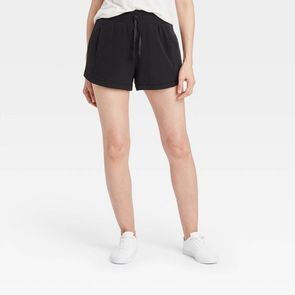 Women's High-Rise French Terry Shorts 3.5" - All in Motion™ | Target