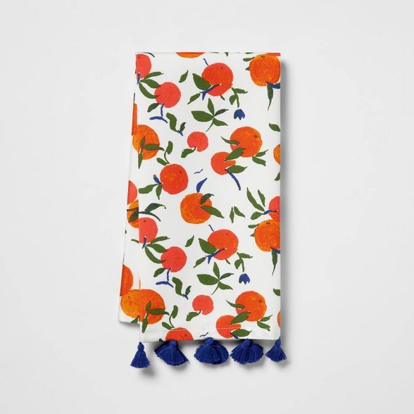 Cotton Printed Kitchen Towel Orange - Opalhouse™ | Target