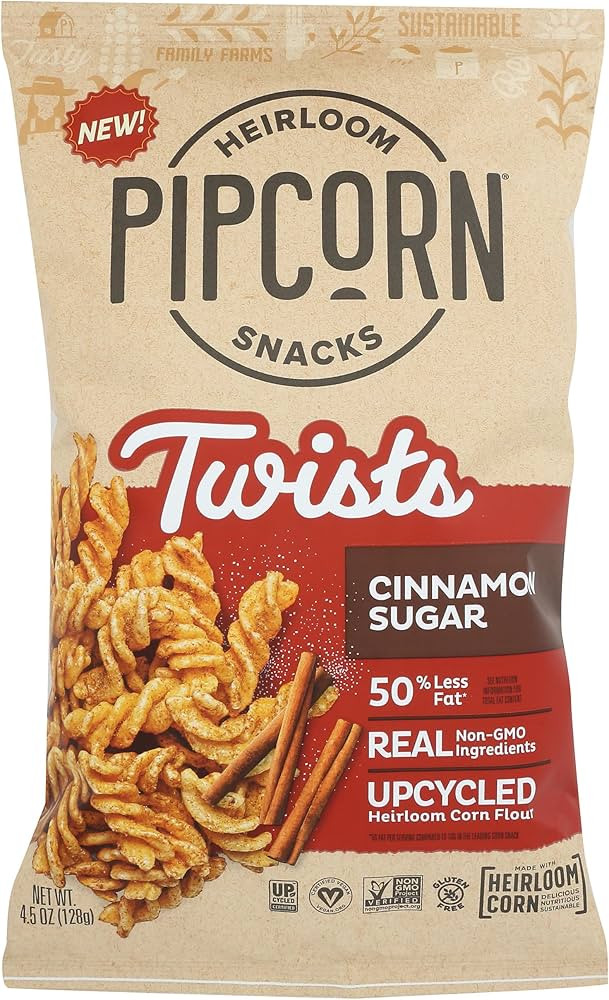 PIPSNACKS Cinnamon Sugar Twists, 4.5 OZ | Amazon (US)