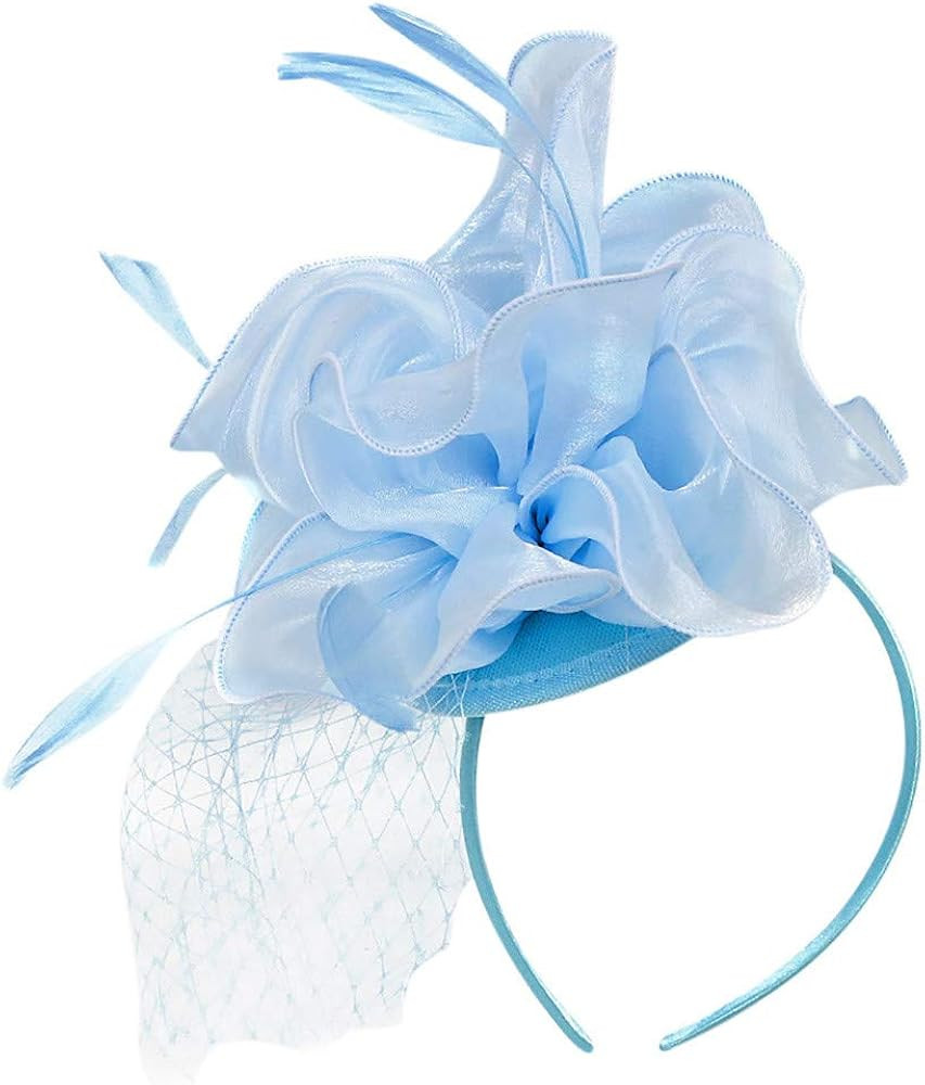 BCDshop Vintage Headpiece Headband Fascinators Hat Women Tea Party Derby Wedding Cocktail Accesso... | Amazon (US)